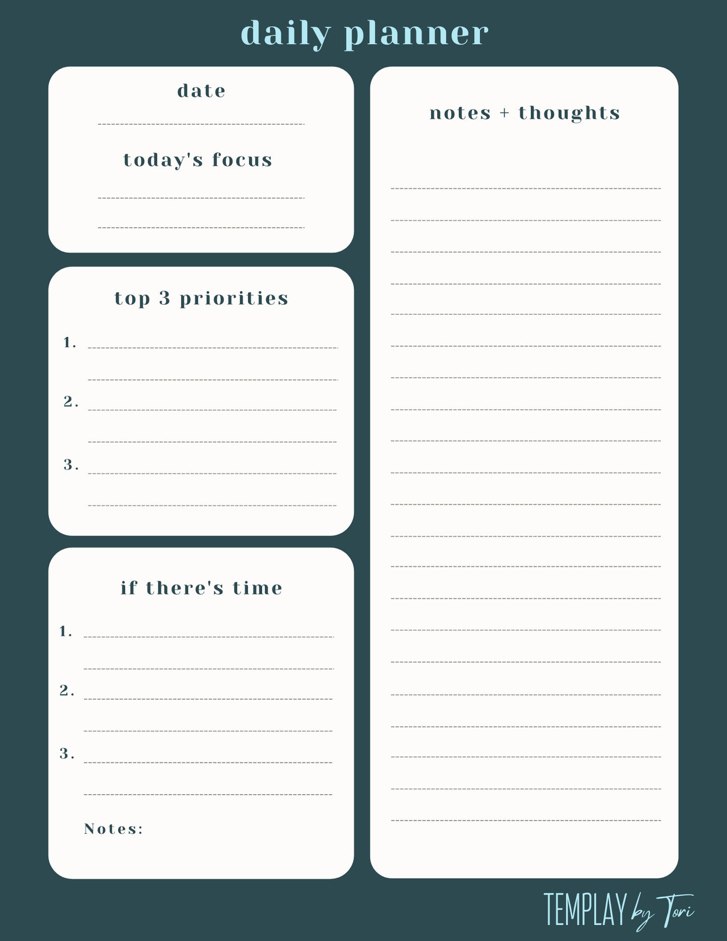 Luna daily planner