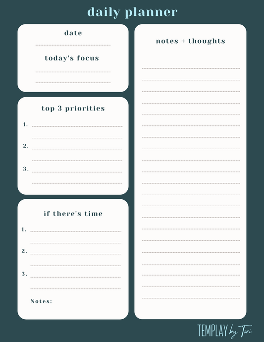 Luna daily planner